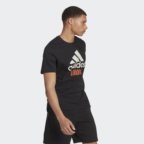 Black London Graphic T-Shirt L6787