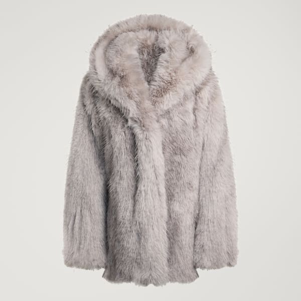 adidas Fur Jacket - Grey | Free Shipping with adiClub | adidas US