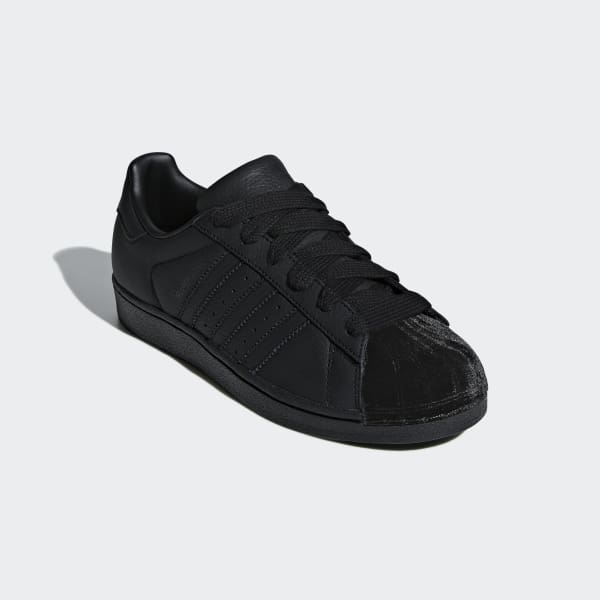 tênis couro adidas originals superstar preto