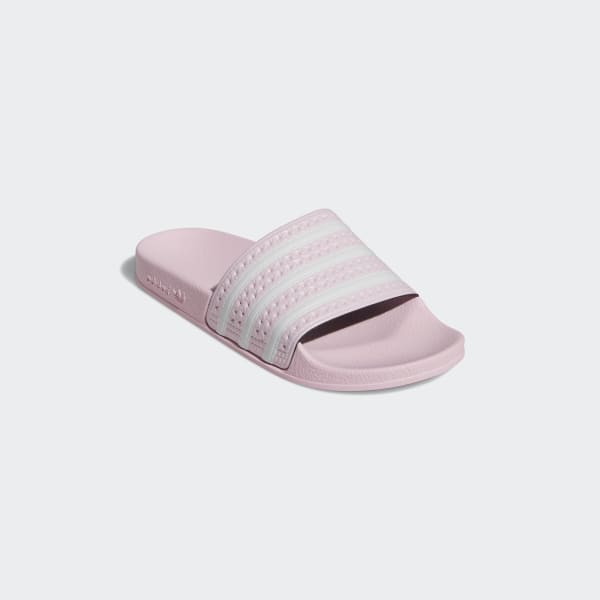 pink adilette slides