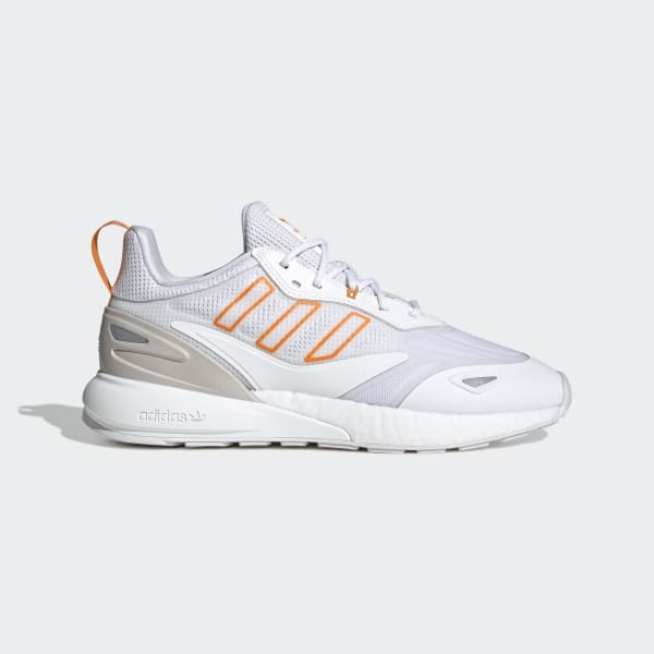 White ZX 2K Boost 2.0 Shoes LSR58