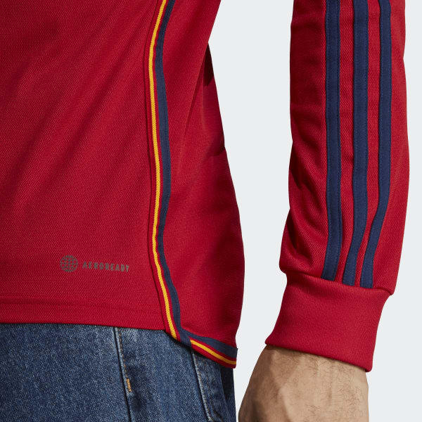 Red Spain 22 Long Sleeve Home Jersey TI476