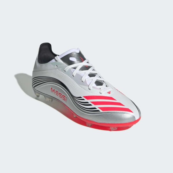 Blanc Chaussure F50 Messi Elite Terrain souple Enfants