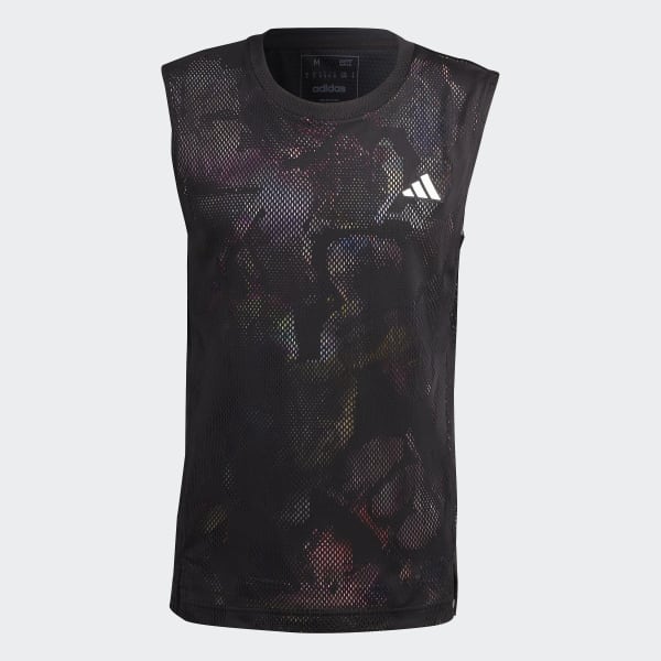 Zwart Melbourne Tennis Mouwloos Shirt