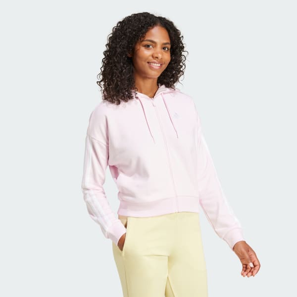Rosa Essentials 3-Stripes French Terry Full-Zip Hoodie