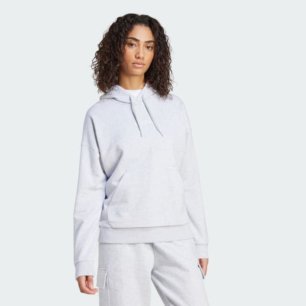 Grigio Felpa con cappuccio Essentials Linear French Terry