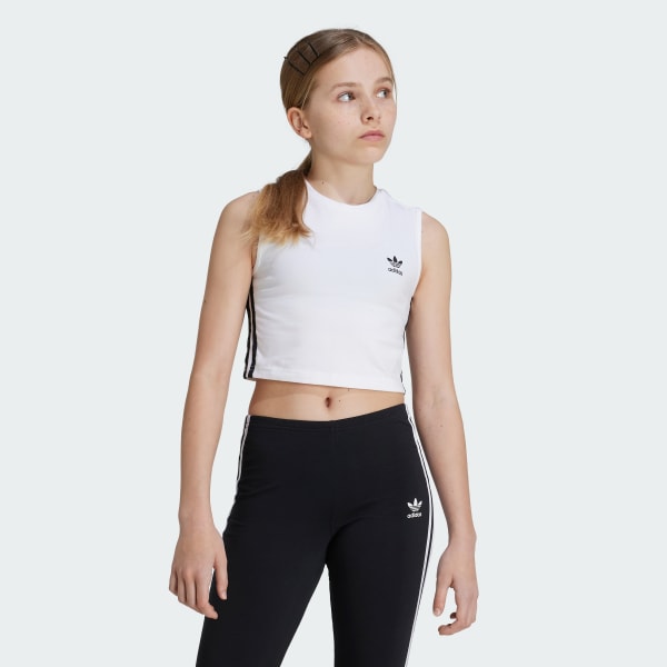 Crop top adidas bianco discount