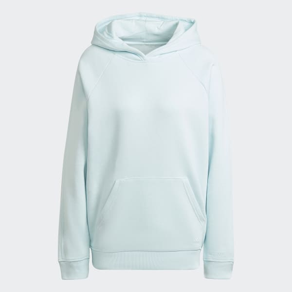 adidas ALL SZN Fleece Boyfriend Hoodie - Blue | adidas UK