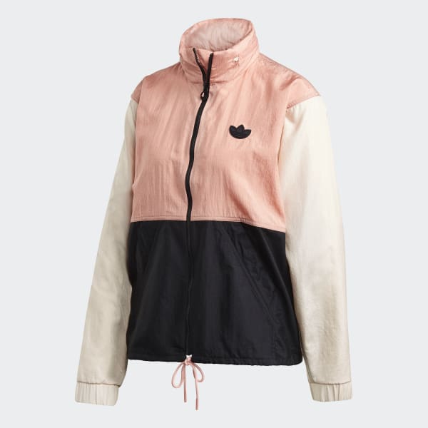 adidas Colorblock Windbreaker Beige | adidas Deutschland adidas Originals Windbreaker linen