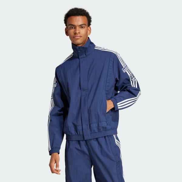 Bleu Veste de survêtement tissée Adibreak