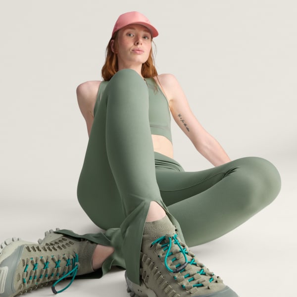 Yesil adidas by Stella McCartney TrueStrength Splitcuff Tayt