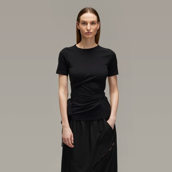 Czerń Koszulka z krótkim rękawem Y-3 Tencel