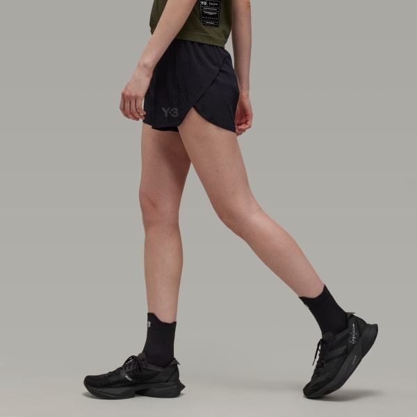 สีดำ กางเกงวิ่งขาสั้น Y-3