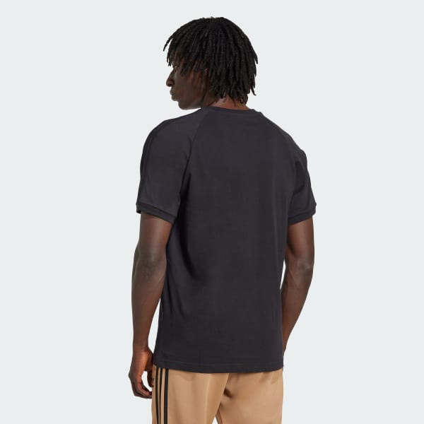 Negro Camiseta Adicolor Classics 3 Rayas