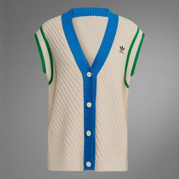 adidas Adicolor 70s Knit Vest - Beige | Free Shipping with