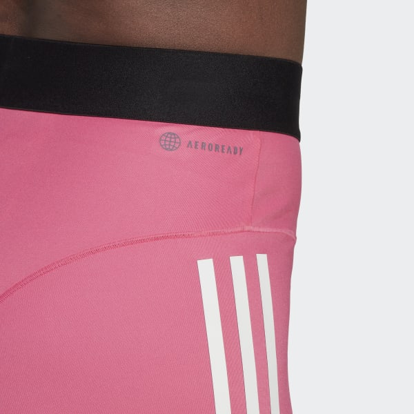 Rosa Leggings corti Hyperglam 3-Stripes