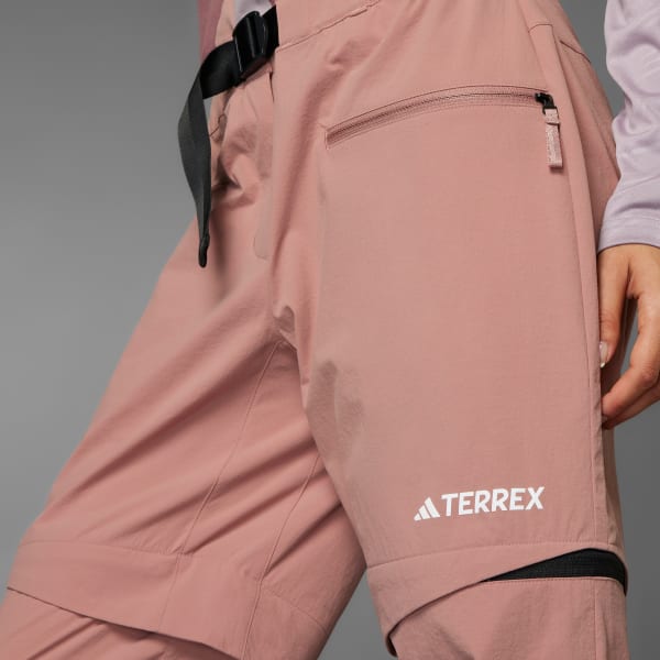 ruzová Kalhoty Terrex Utilitas Hiking Zip-Off