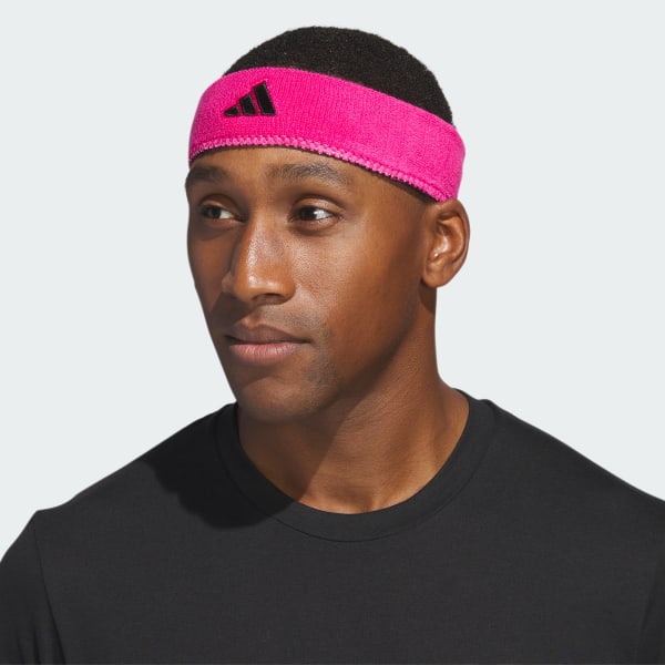 adidas Interval Reversible Headband - Pink, Unisex Training