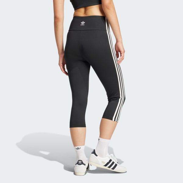 Nero Leggings adicolor 3-Stripes Capri