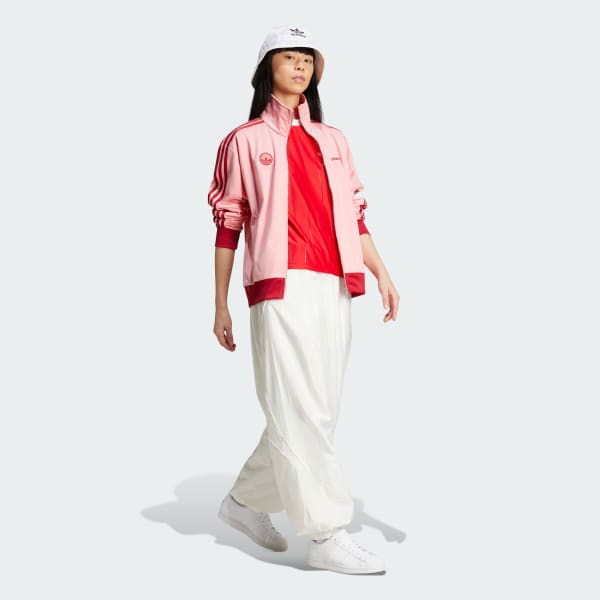 Red Adicolor 3-Stripes Pinstripe Tee