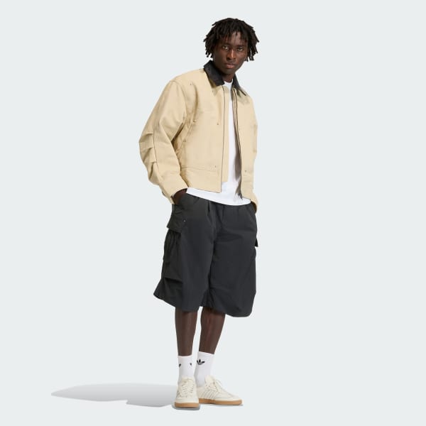 Svart PREMIUM ESSENTIALS UTILITY LÅNGSHORTS