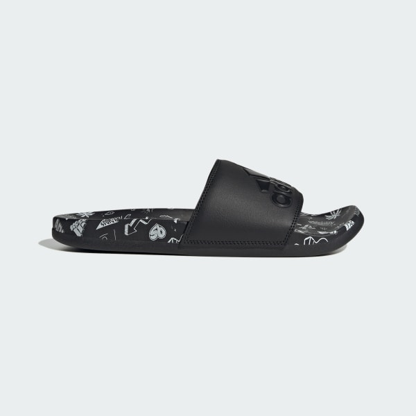 Adidas triple black 2025 slides