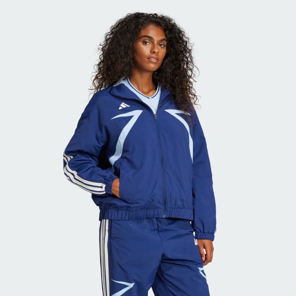 Μπλε Tiro Cut 3-Stripes Color Block Woven Track Jacket