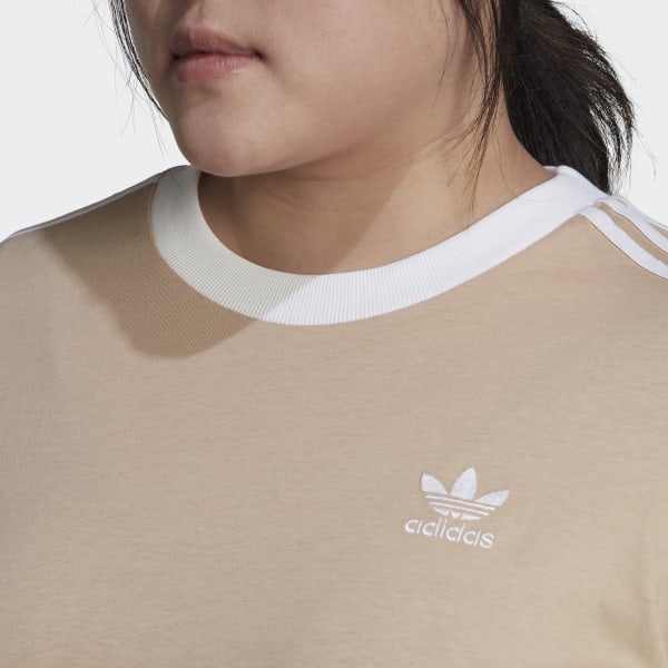 Bege T-shirt 3-Stripes Adicolor Classics (Plus Size) 28250