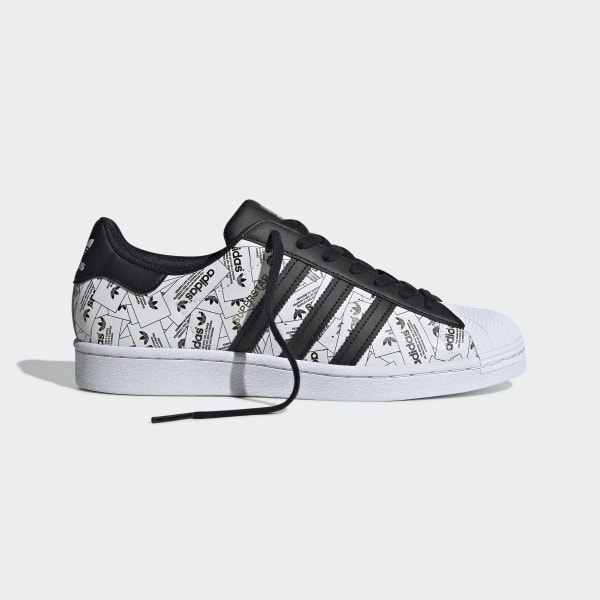 Superstar White And Black Reflective Shoes Adidas Us