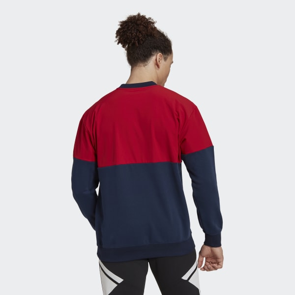 Adidas Originals Men's Adidas Navy And Red Colombia National Team Dna  Pullover Sweatshirt In Navy,red