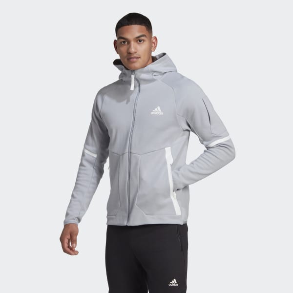 adidas Designed for Gameday Full-Zip Jacket - Grey | adidas UK