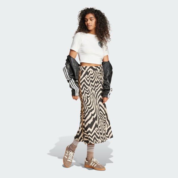 Rosa Saia Maxi adidas x FARM Rio Três Listras