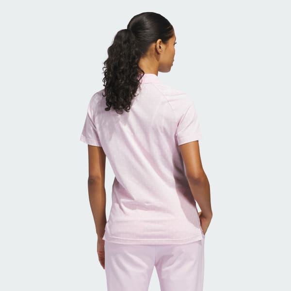 Pink Originals All Over Trefoil Polo Shirt