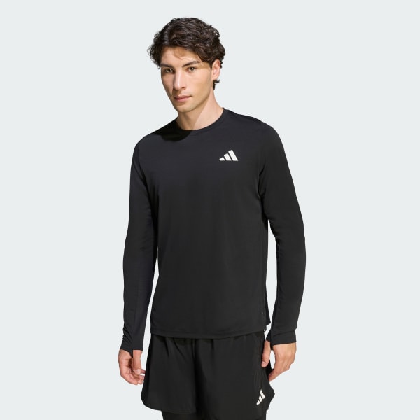 adidas ADI365 Running Climacool Iconic Longsleeve Shirt - Black