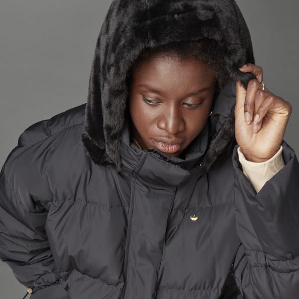 Black 패션 셰이프 다운 재킷