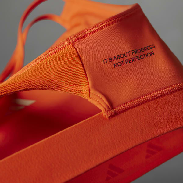 adidas Lift Your Mind PowerReact Medium-Support Bra - Orange