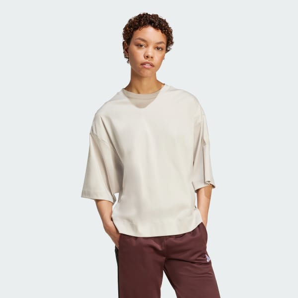 Beige Soft Lux Loose Tee