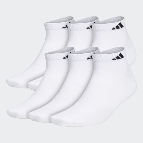 White Superlite Low-Cut Socks 6 Pairs HJU40A