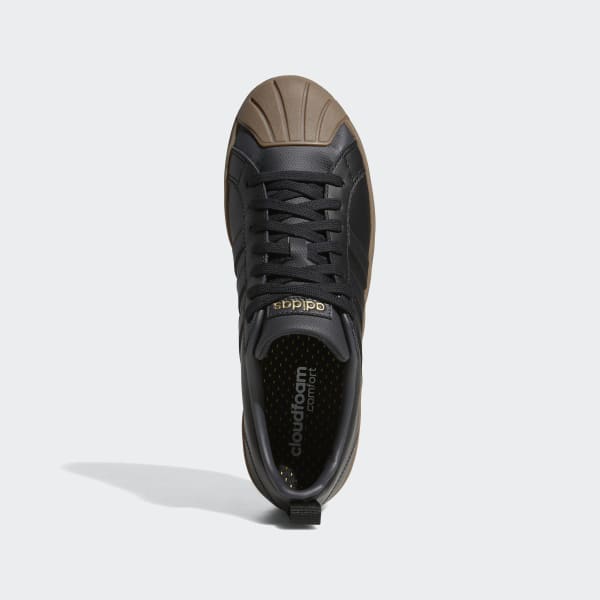Negro Zapatillas Court Low Streetcheck Cloudfoam