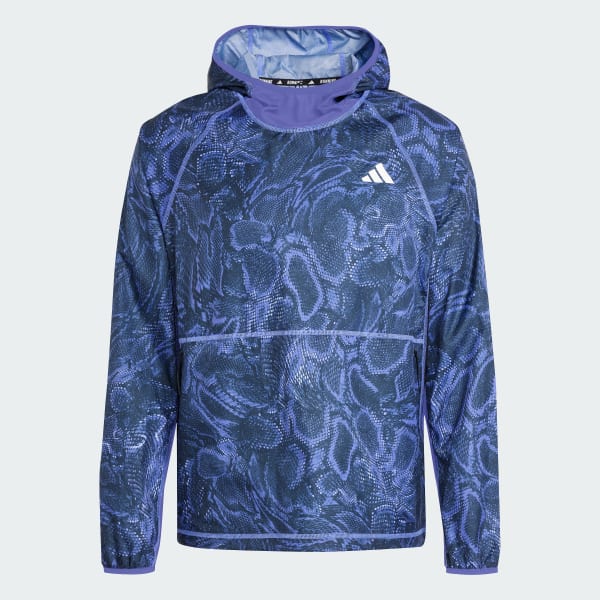 Own The Run Excite Allover Print AEROREADY Hoodie