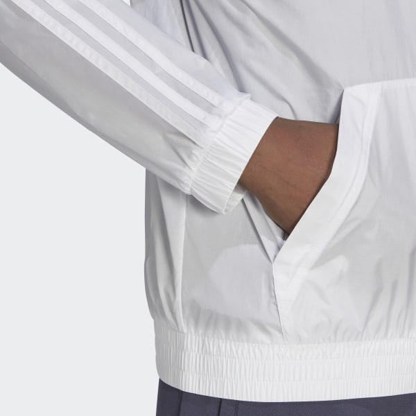White Windbreaker DRI78