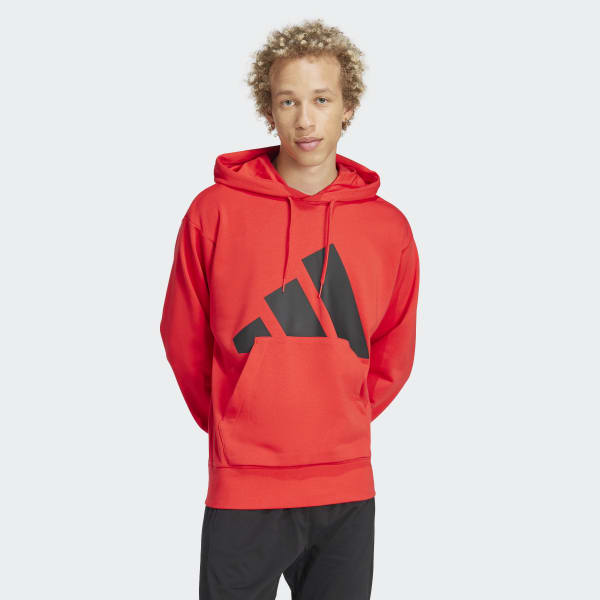 Moletom de Terry Francês com Logotipo Grande Essentials - Vermelho