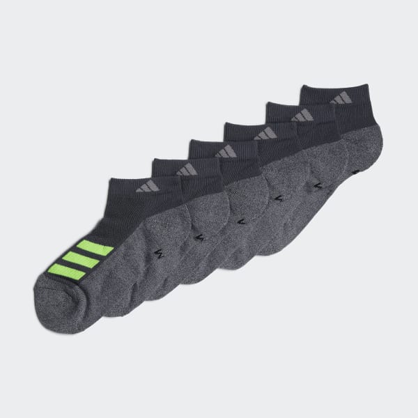 adidas Cushioned Angle Stripe Crew Socks 6 Pairs - Black, EW4445