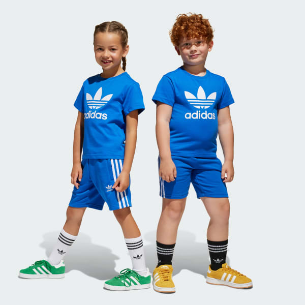 Μπλε Adicolor Shorts Tee Set Kids