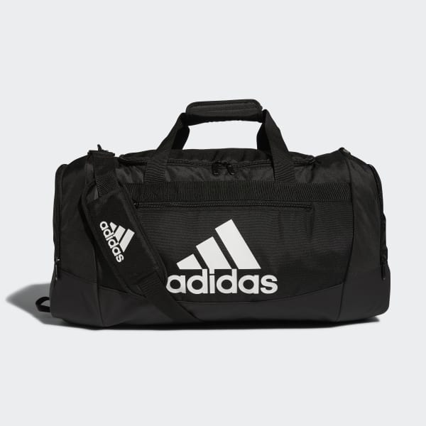 Womens Bags Duffel bags and weekend bags adidas Adult Defender 4 Small Duffel Bag in Two Tone White/Black Black 