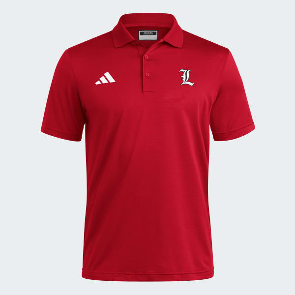 adidas Louisville Cardinals Coaches Ottoman Polo - Red