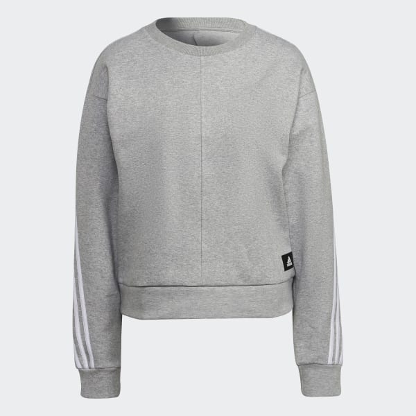 Grey adidas Sportswear Future Icons 3-Stripes Sweatshirt EKT15