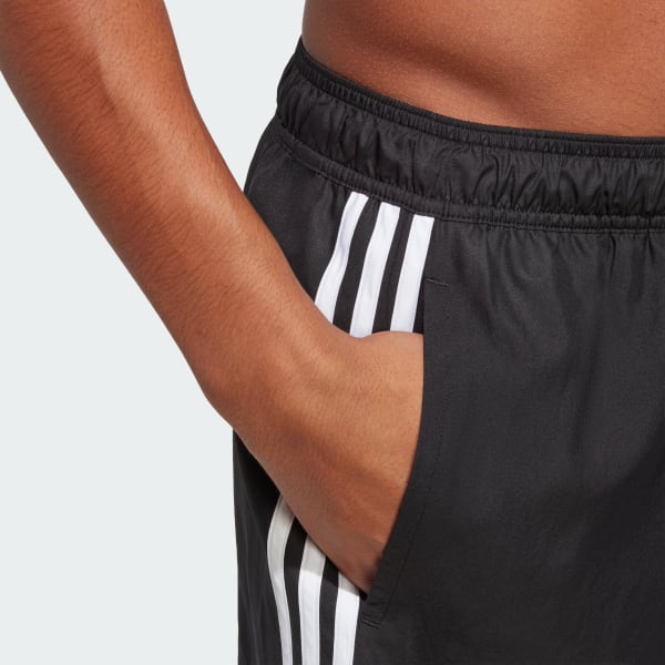 Czerń 3-Stripes CLX Swim Shorts