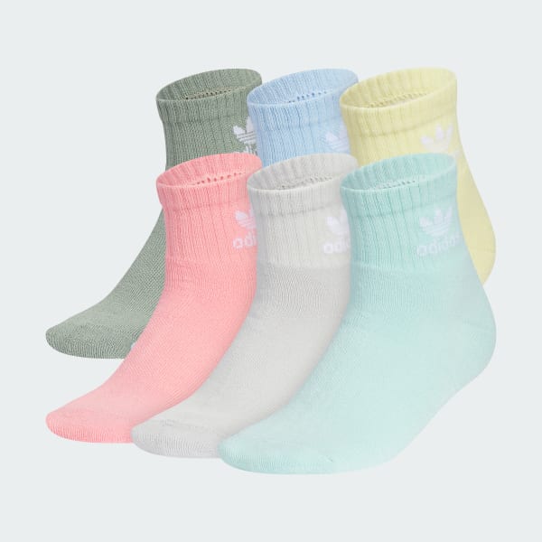 Trefoil Quarter Socks 6 Pairs