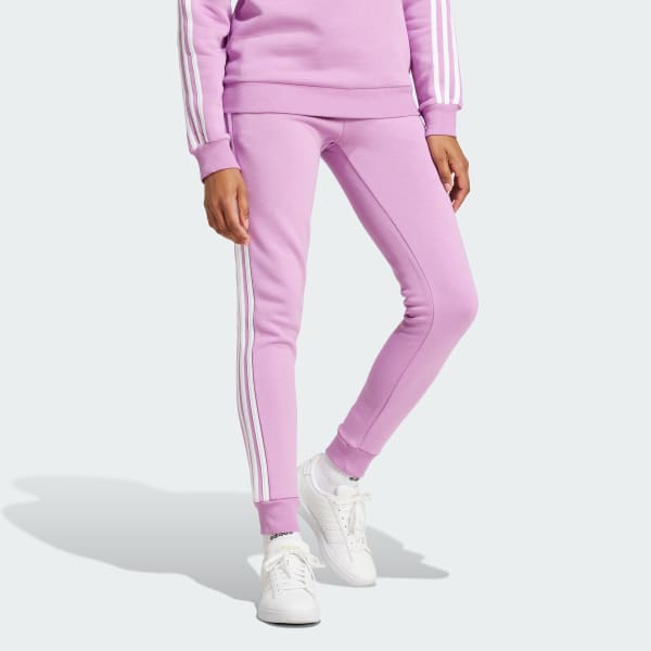Adidas women's cotton fleece pants top
